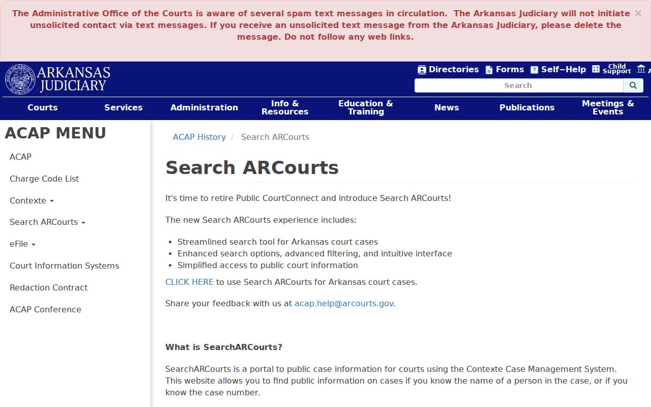 Arkansas public case search scope for St. Francis County warrant records